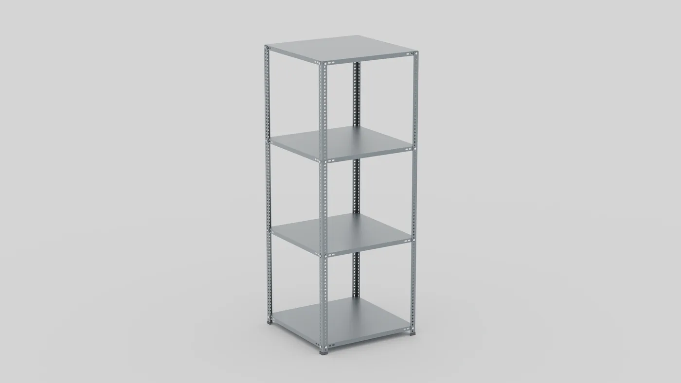 75 cm derinlik galvaniz çelik raf