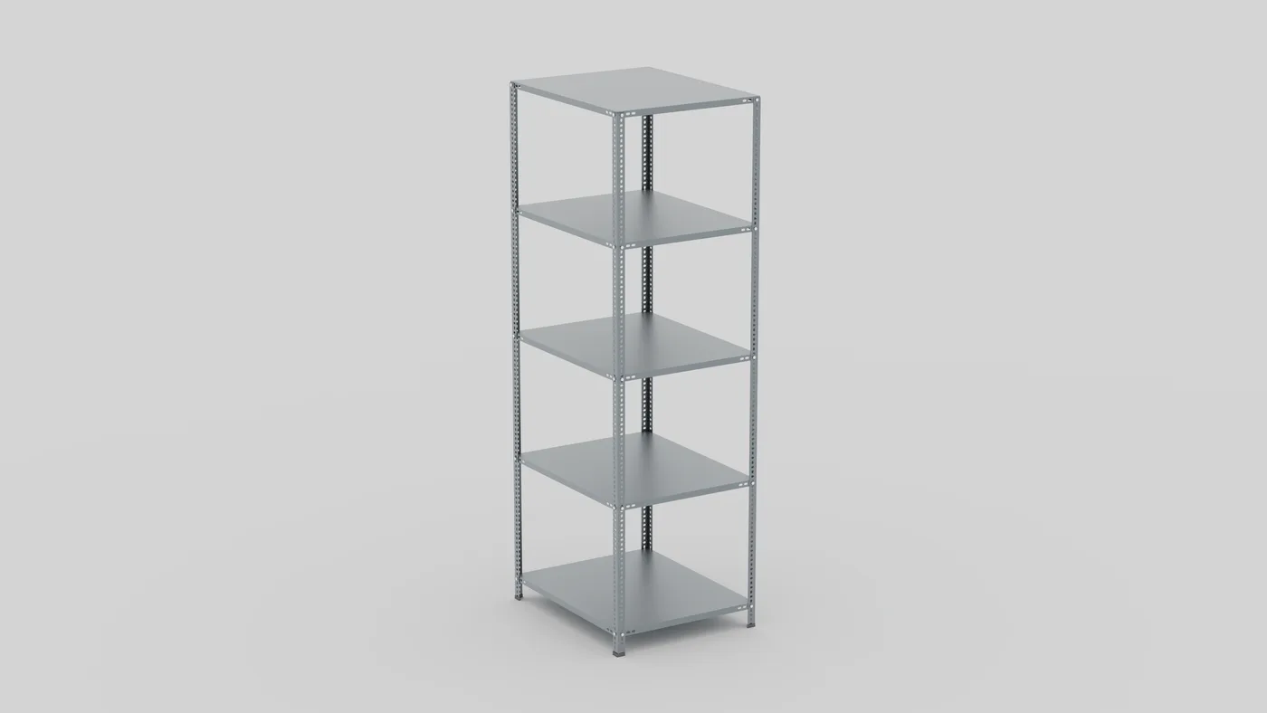 Çelik raf 200×93×75 cm 5 raflı galvaniz
